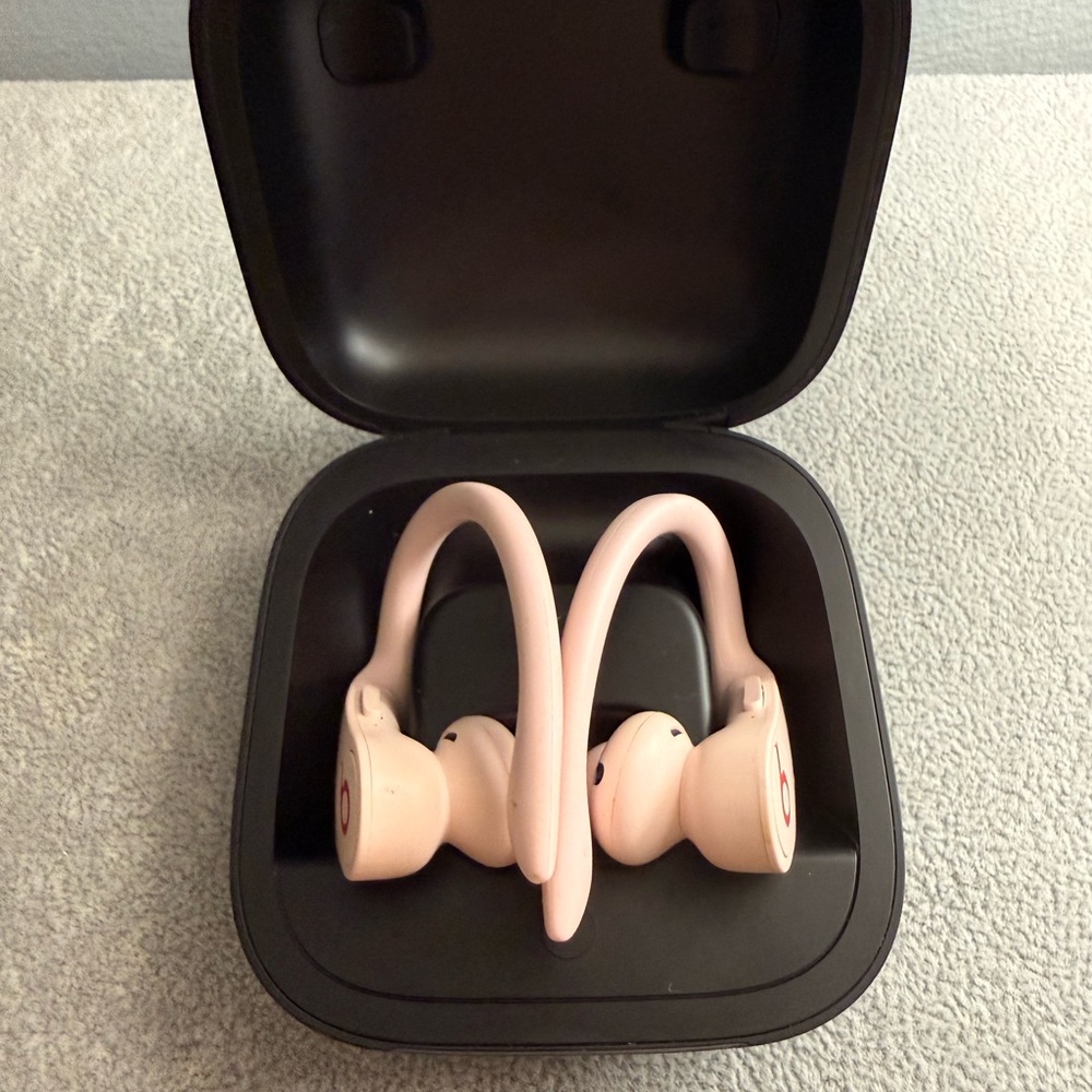 Beats by Dre Pink Powerbeats Pro (earbuds and case)